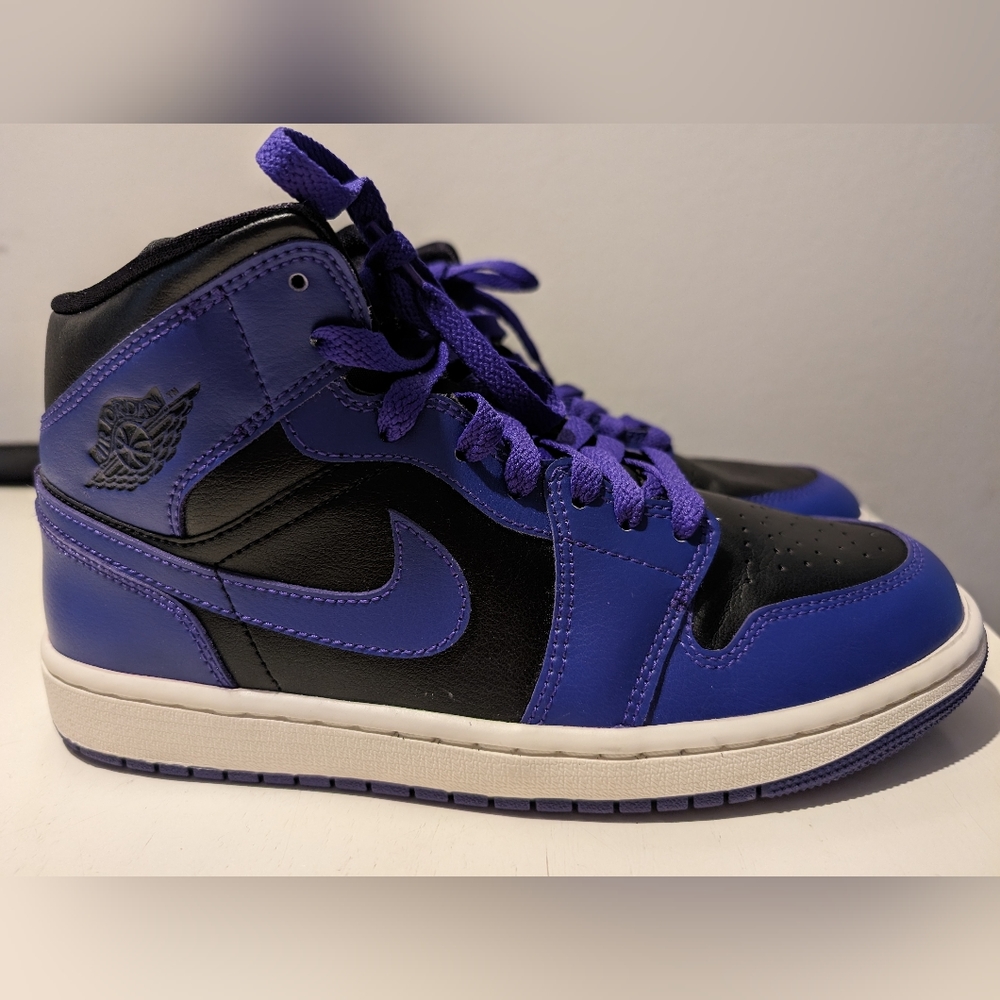 Nike Air Jordan 1 Mid 9.5 Purple Black